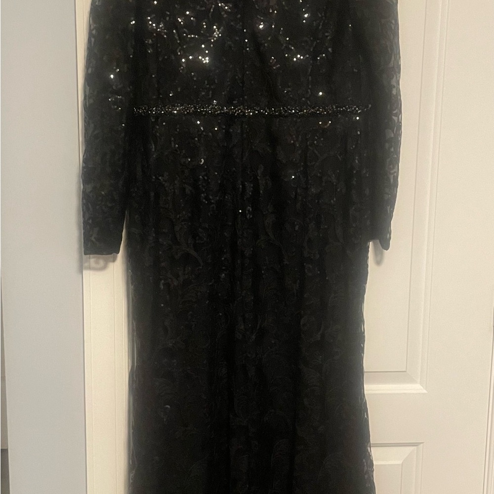 Elegant Black Sequin Dress